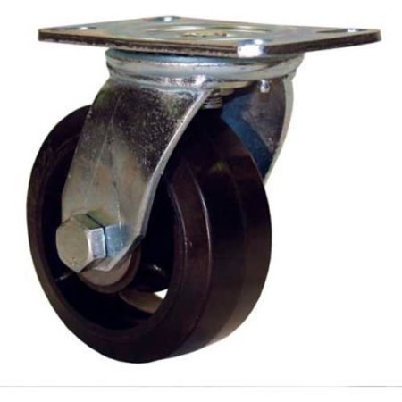 RWM CASTERS Economy 53 Series 8in Durastan Wheel Swivel Caster - E53-DUR-0825-S